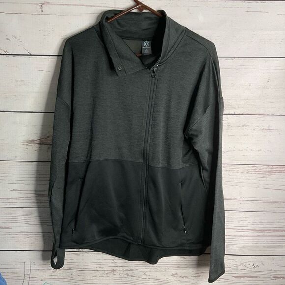 C9‎ Champion Jacket Womens Large Black Duo-Dry Full Zip Pockets Ladies - Picture 1 of 13